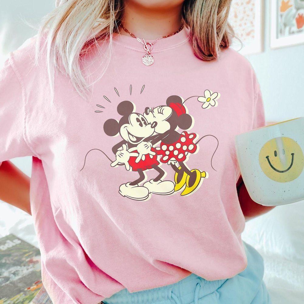 Vintage Mickey And Minnie Mouse Kiss Disney Vuitino Shirt Vintage Mickey And Minnie Mouse Kiss Disney Vuitino Shirt